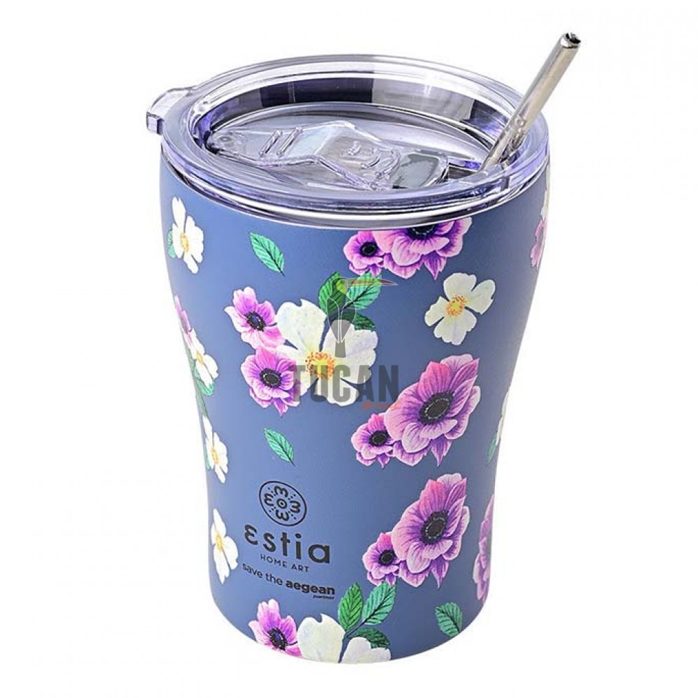 Θερμός ESTIA coffee mug 350ml  01-16883 Garden blue