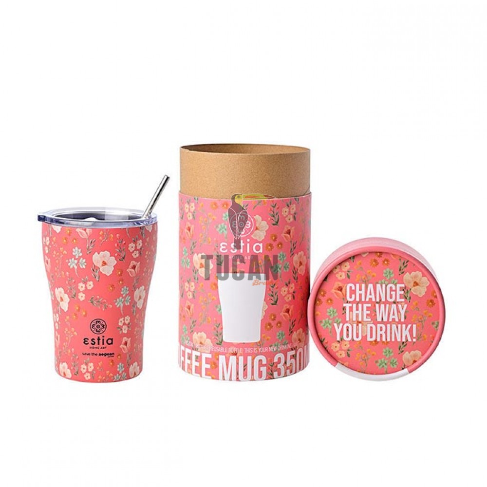 Θερμός ESTIA coffee mug 350ml  01-16906 Bouquet coral