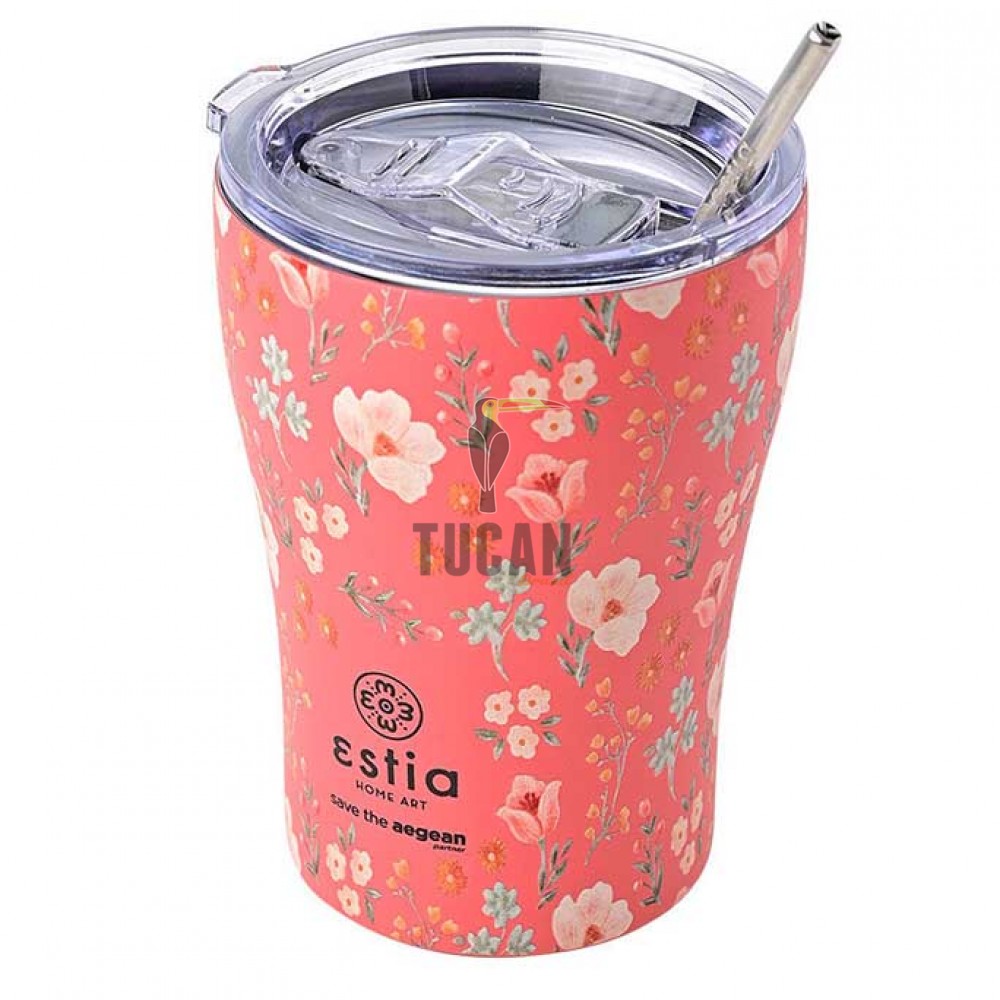 Θερμός ESTIA coffee mug 350ml  01-16906 Bouquet coral