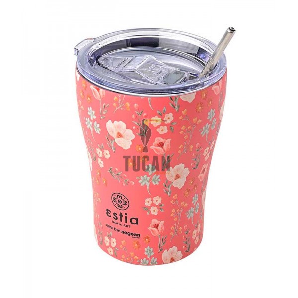 Θερμός ESTIA coffee mug 350ml  01-16906 Bouquet coral