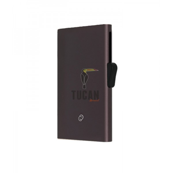 C SECURE Kαρτοθήκη αλουμινίου με προστασία RFID Brown CH19291
