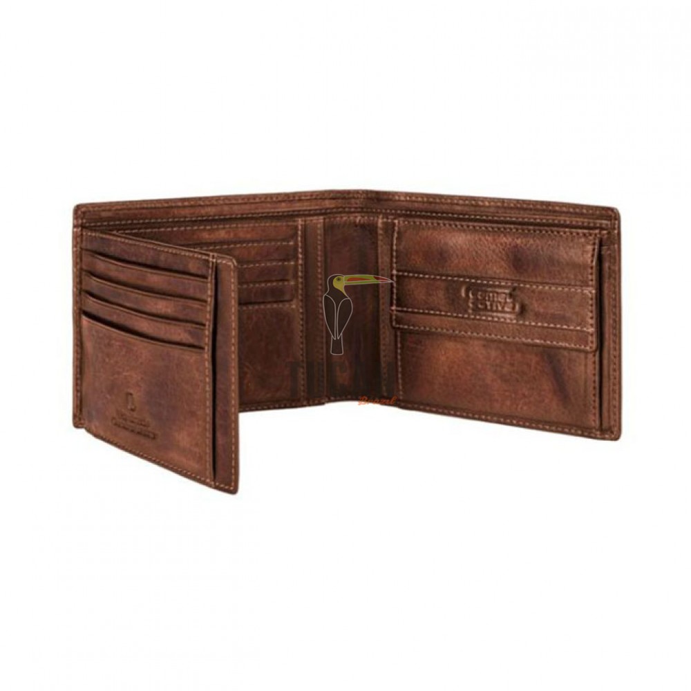 Camel Active Δερμάτινο Πορτοφόλι 247-703-29 MELBOURNE ΚΑΦΕ