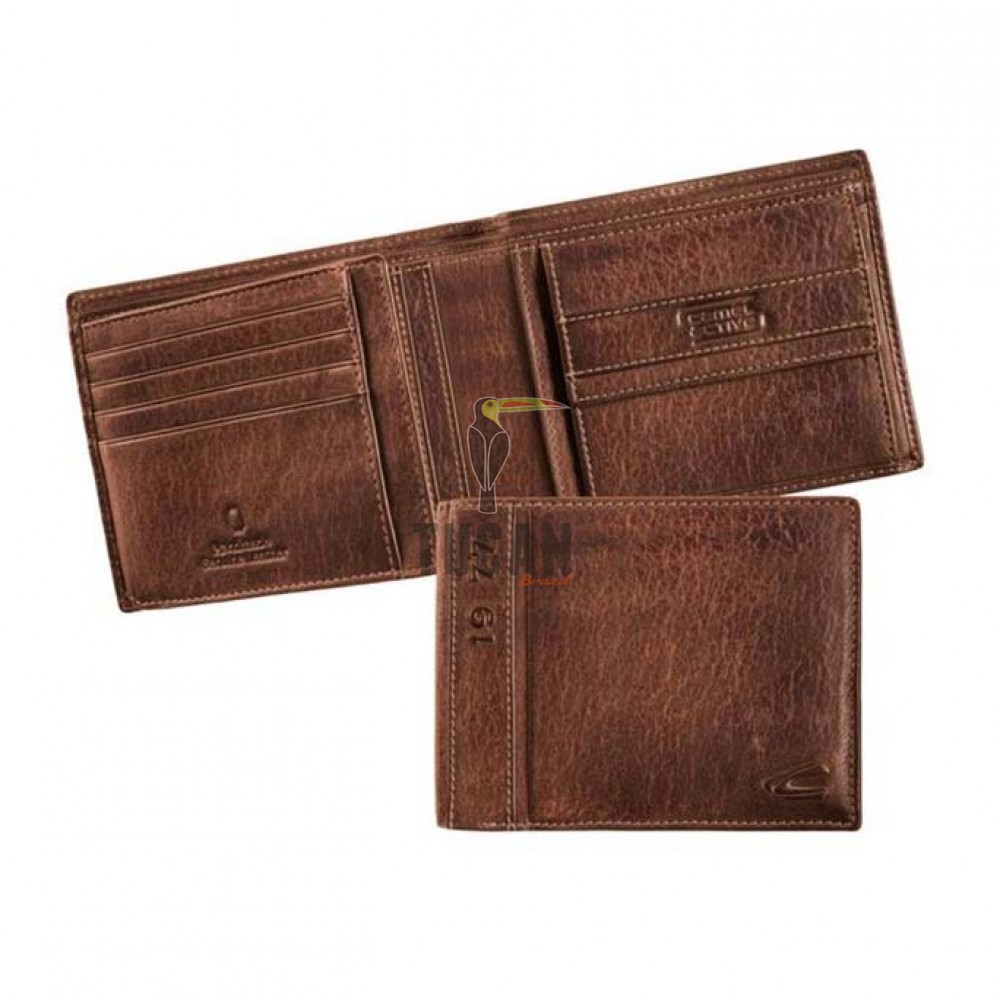 Camel Active Δερμάτινο Πορτοφόλι 247-703-29 MELBOURNE ΚΑΦΕ