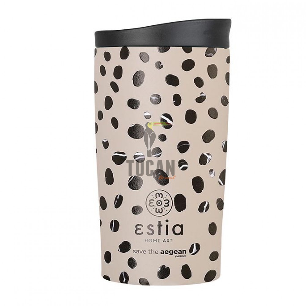 Θερμός ESTIA Travel Mug 350ml 01-25663 Leopard Taupe