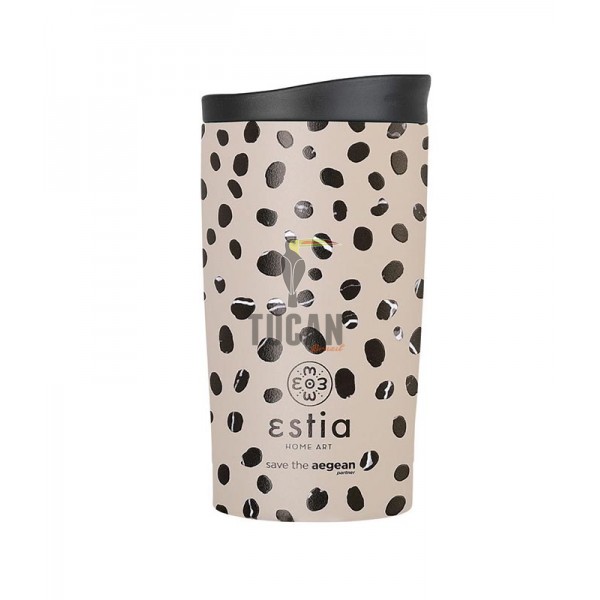 Θερμός ESTIA Travel Mug 350ml 01-25663 Leopard Taupe