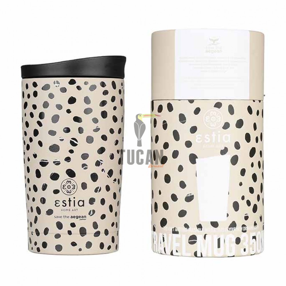 Θερμός ESTIA Travel Mug 350ml 01-25663 Leopard Taupe