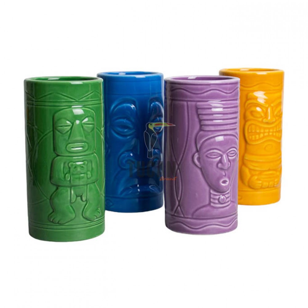 Tiki Mugs Set of 4 97191