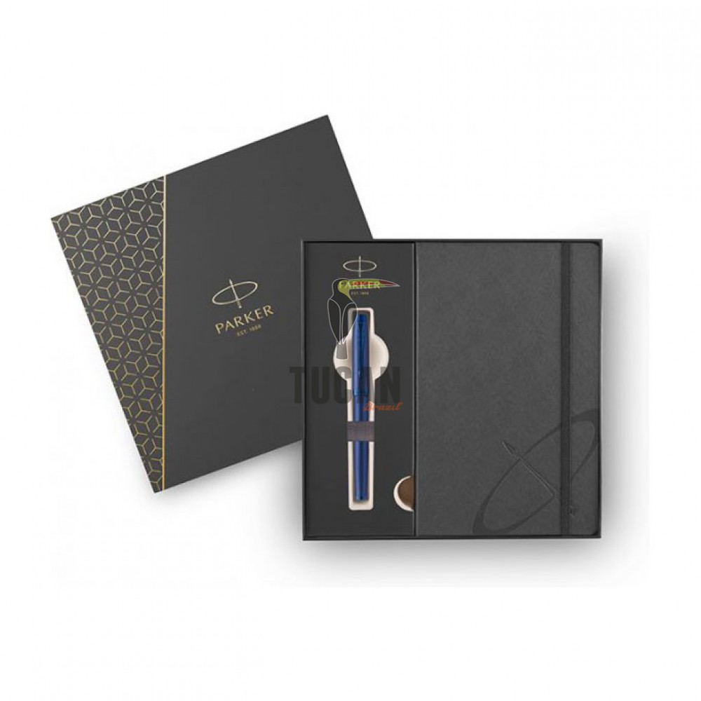 Σετ Δώρου Parker ROLLERBALL IM MONOCHROME BLUE & NOTEBOOK 1159.2302.41