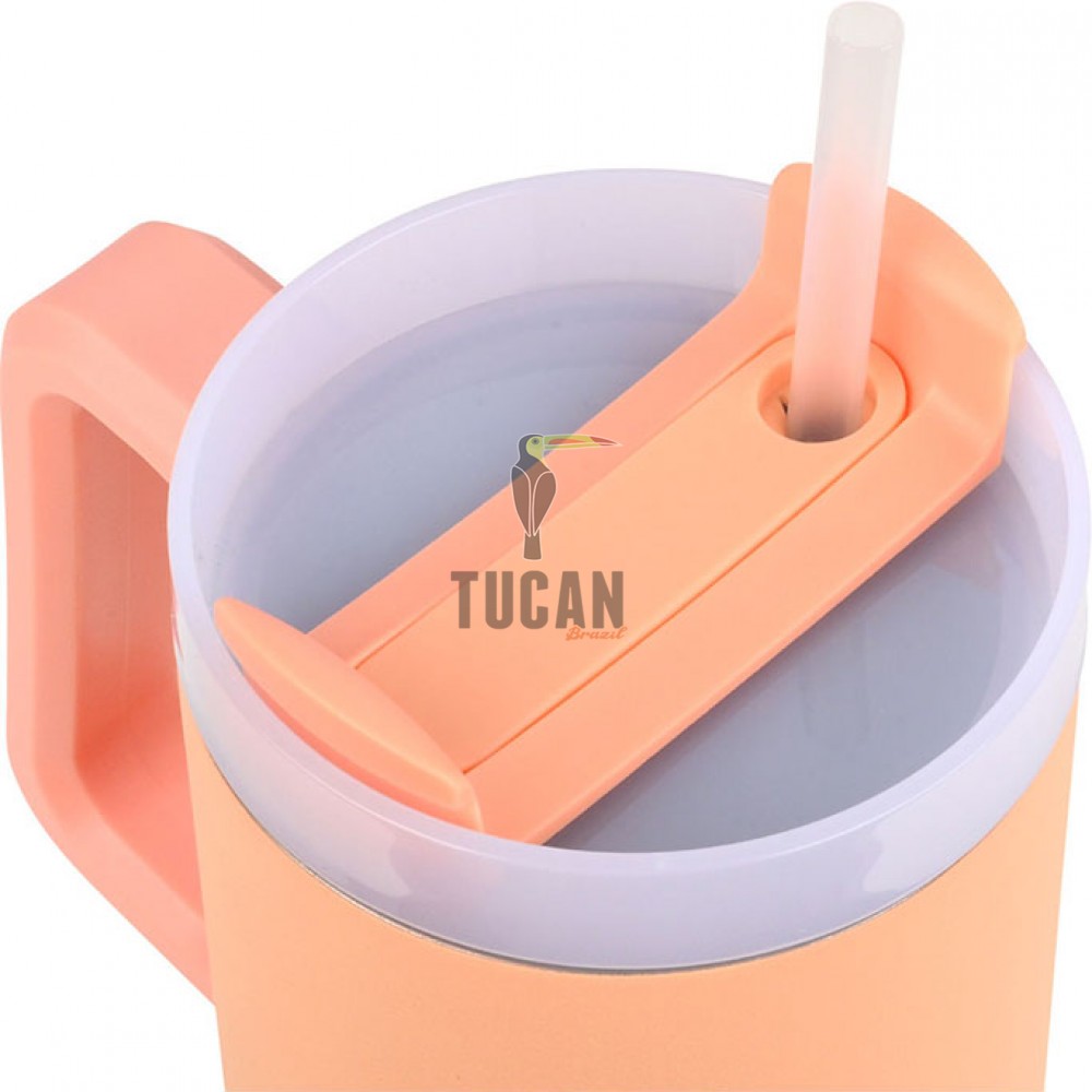 Θερμός ESTIA Straw Tumbler XL 900ml Peach Fuzz 01-28626