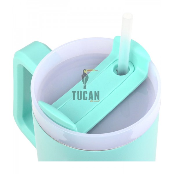 Θερμός ESTIA Straw Tumbler XL 900ml Bermuda Green 01-28657