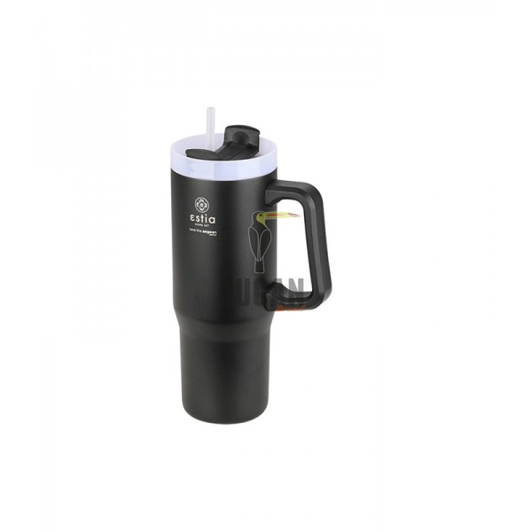 Θερμός ESTIA Straw Tumbler XL 900ml Midnight Black 01-28664