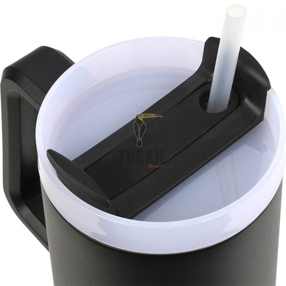 Θερμός ESTIA Straw Tumbler XL 900ml Midnight Black 01-28664