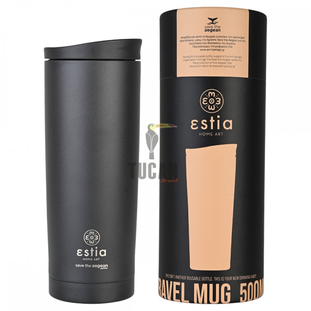 Θερμός ESTIA Travel Mug 500ml 01-20316 MIDNIGHT BLACK