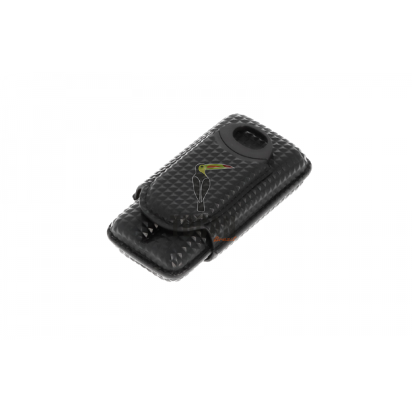 Θήκη 2 πούρων Winjet Diamond Black με κόφτη (Ring 66) 812021
