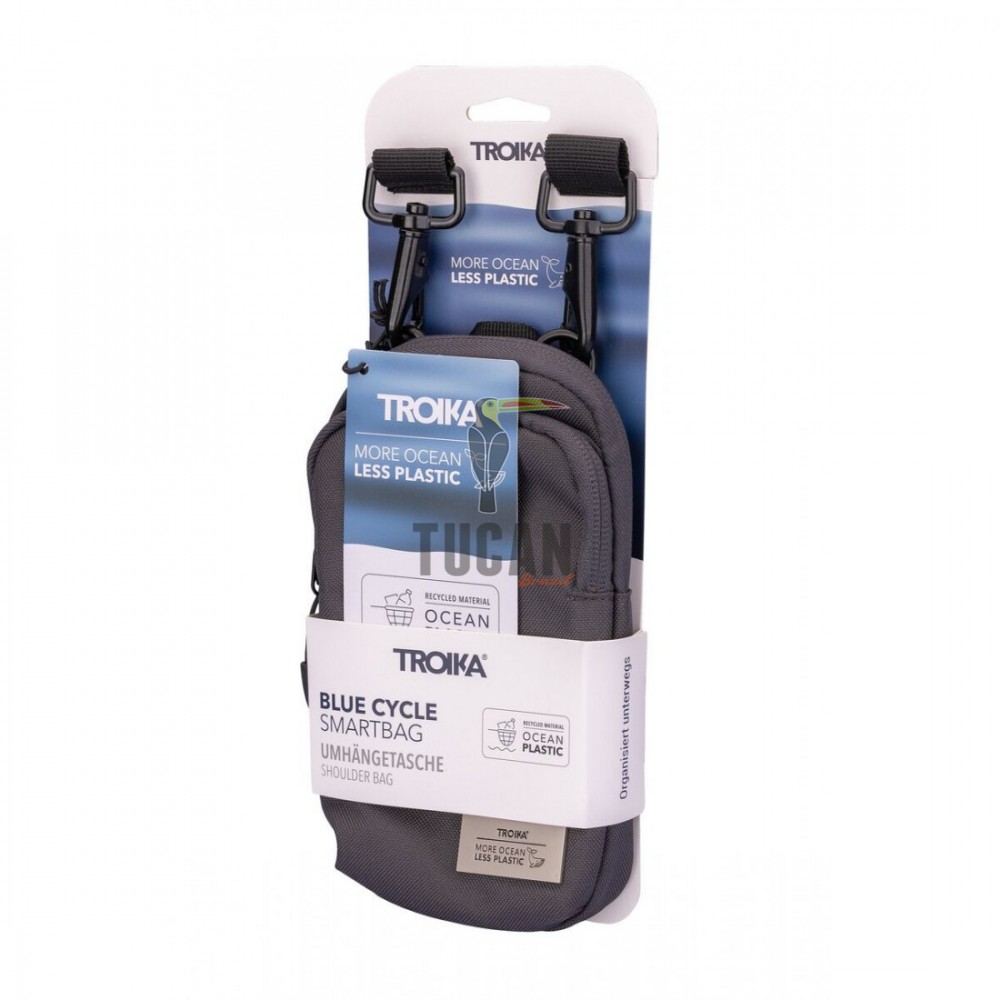Τσάντα ώμου TROIKA smartphone "BLUE CYCLE SMARTBAG" BCO68/GY