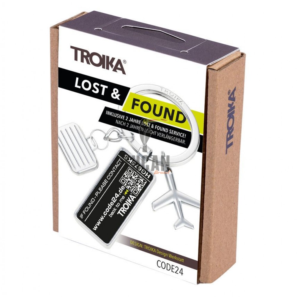 Μπρελόκ Troika  "LOST & FOUND CODE 24" KR25-06/MA