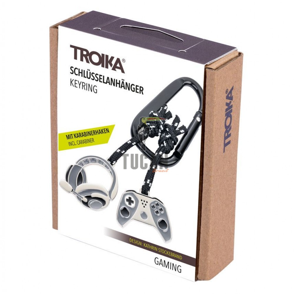 Μπρελόκ Troika "GAMING" KR25-03/BK