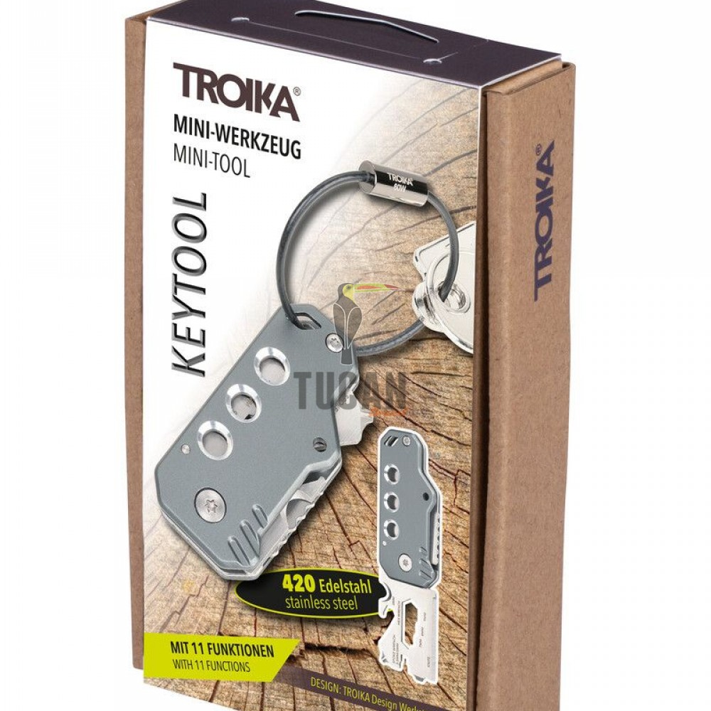 Μπρελόκ Μίνι εργαλείο Troika "KEYTOOL" KTL40/GY