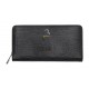 7.dots Γυναικείο Δερμάτινο Πορτοφόλι Μαύρο Lizard print Venus 75-017 
