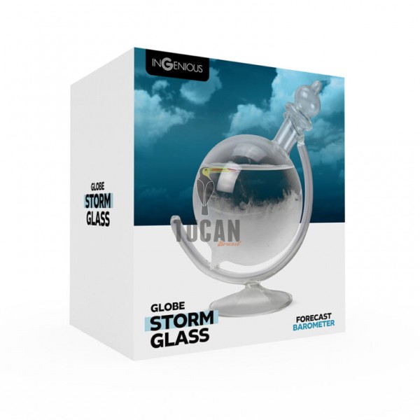 Storm Glass Globe – Διακοσμητικό Βαρόμετρο Γραφείου με Κρυσταλλική Αντίδραση 97190