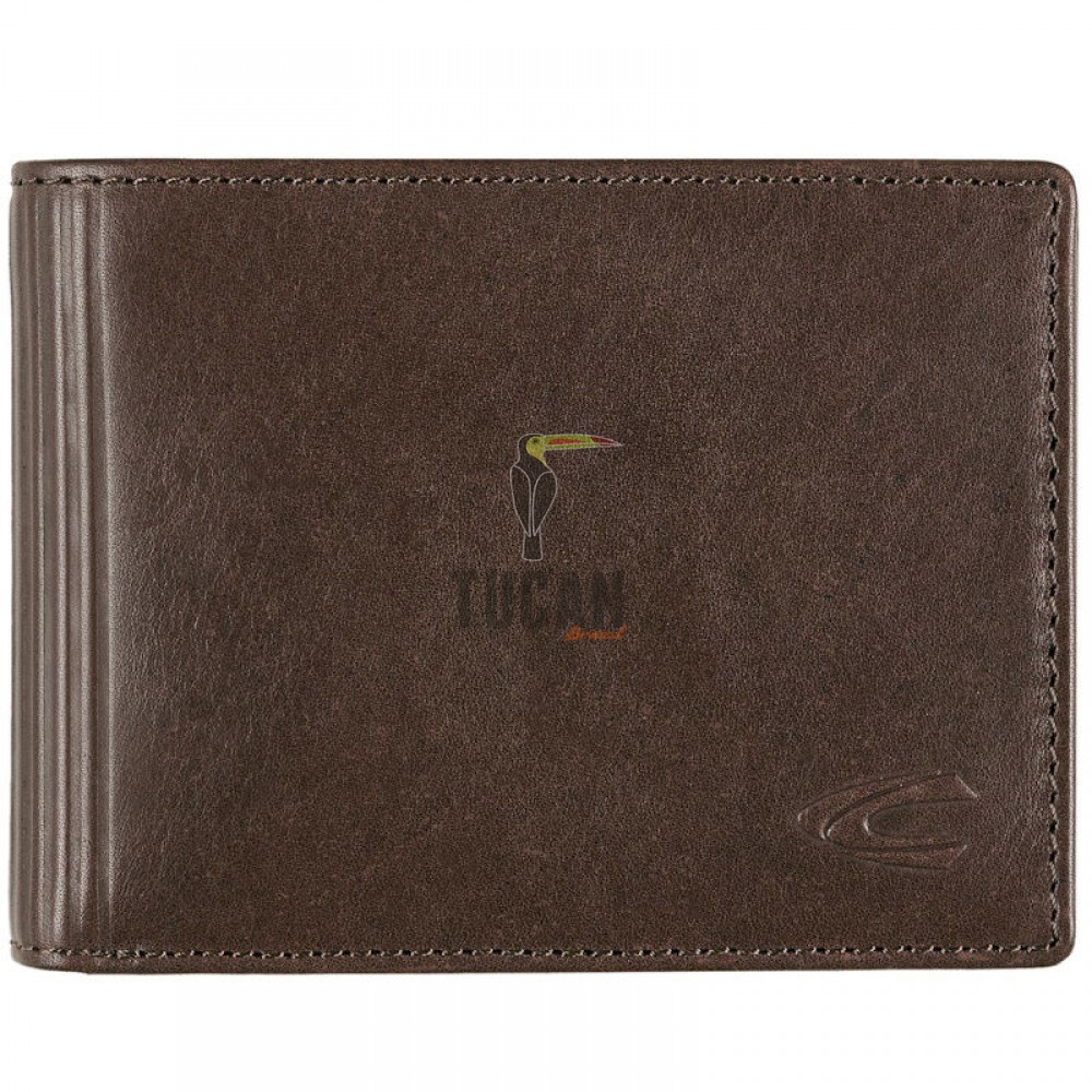 Camel Active Cliff Δερμάτινο Πορτοφόλι Πλάγιο Μικρό Καφέ Σκούρο 405-703-29 (011789)