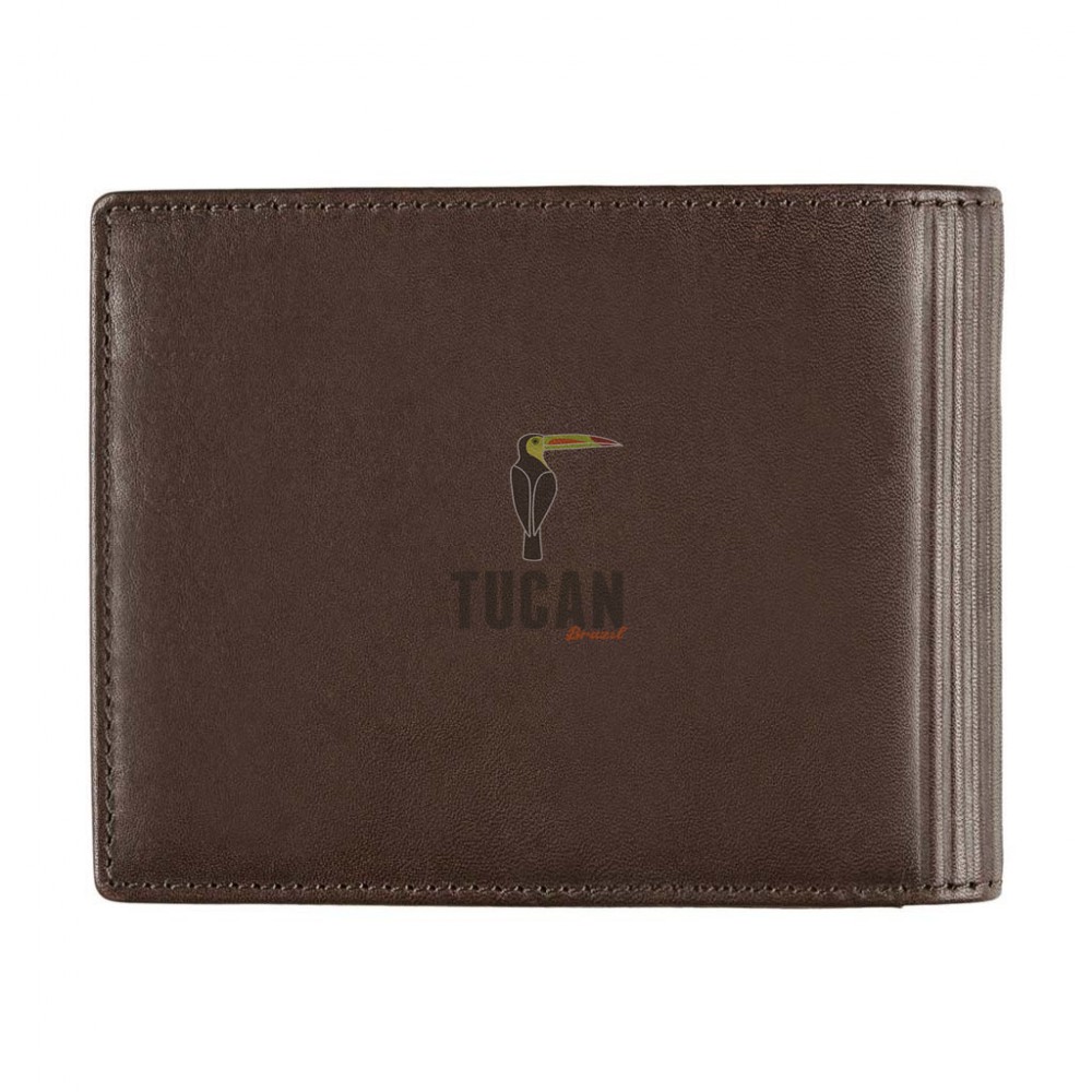 Camel Active Cliff Δερμάτινο Πορτοφόλι Πλάγιο Καφέ Σκούρο 405-704-29(011785)