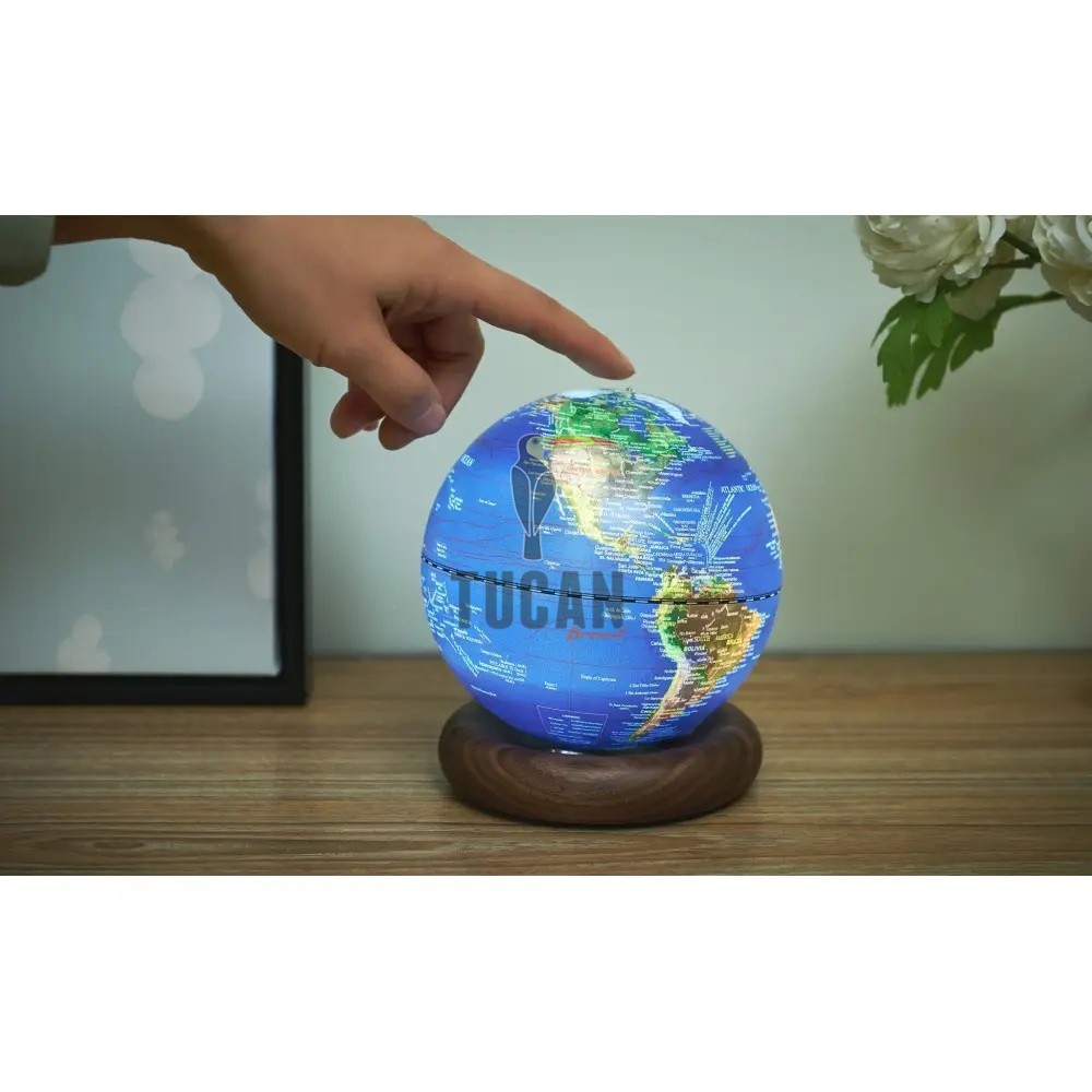 Επιτραπέζιο φωτιστικό Υδρόγειος Atlas Globe Gingko G038M/WT