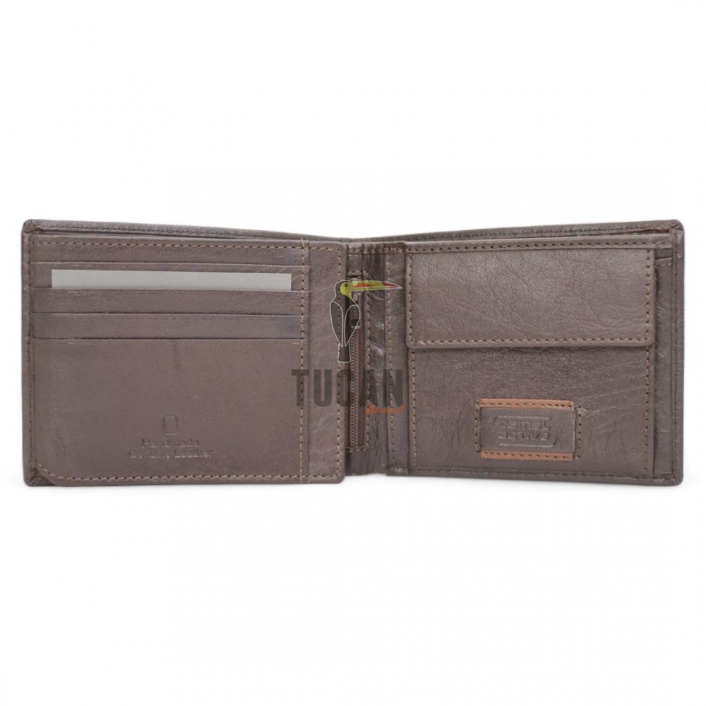 Camel Active Panama Δερμάτινο Πορτοφόλι Πλάγιο Καφέ 250-704-29 
