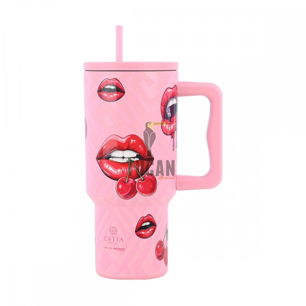 Θερμός ESTIA Straw Tumbler XL 900ml Blush Pop 01-32067