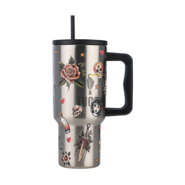 Θερμός ESTIA Straw Tumbler XL 900ml Old School 01-32050