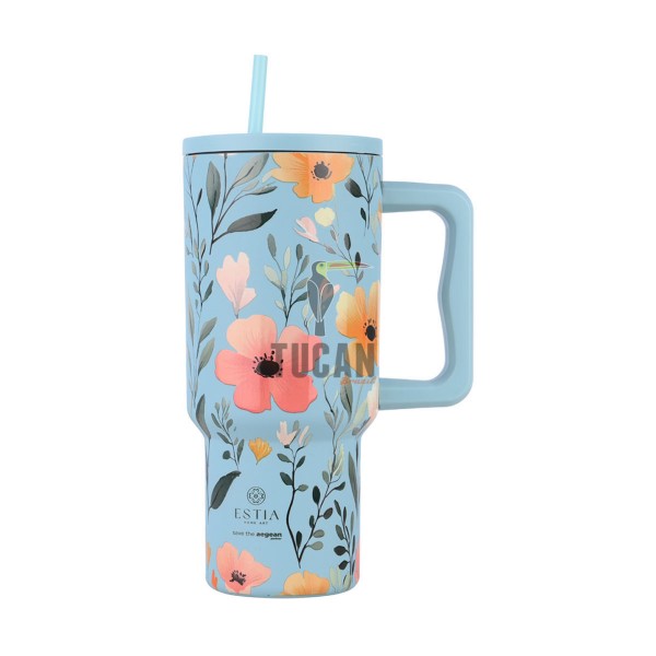 Θερμός ESTIA Straw Tumbler XL 900ml Sky Garden 01-32036