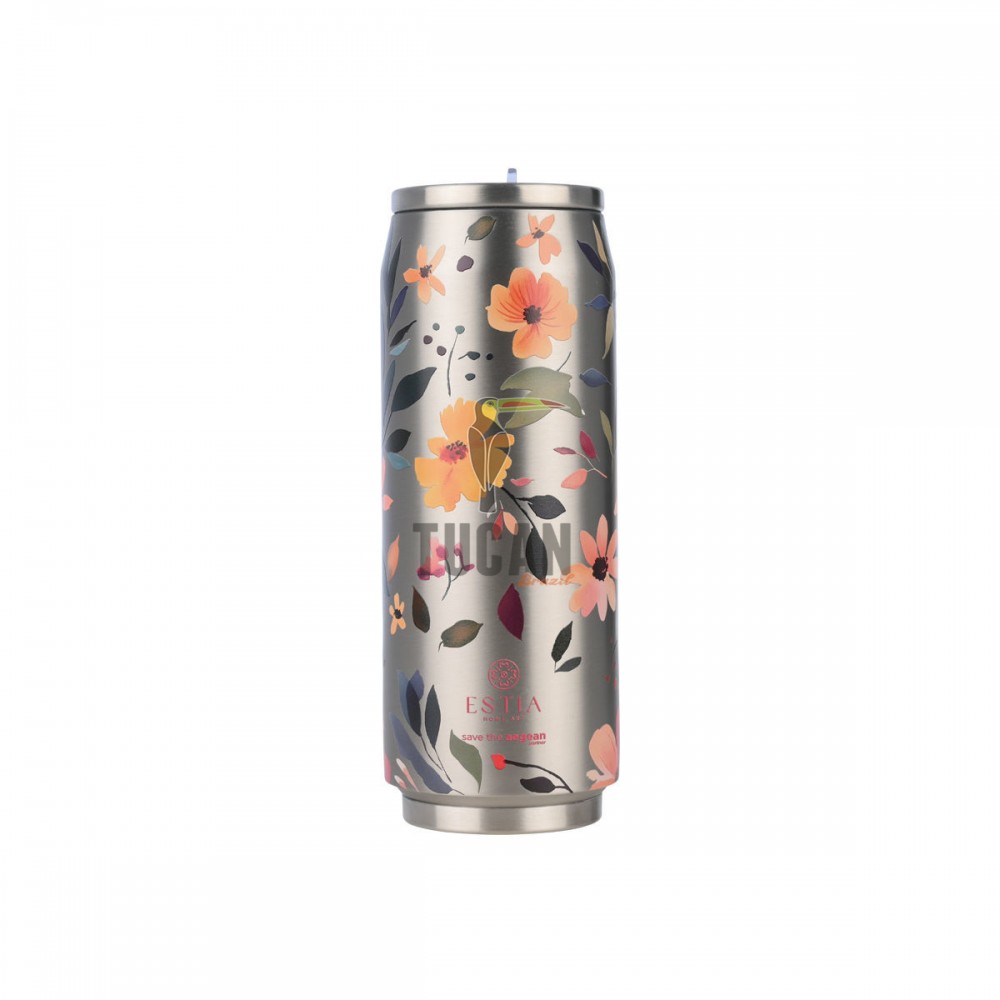 Θερμός ESTIA Travel Cup 500ml 01-31299 Silver Botanic