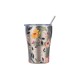 Θερμός ESTIA coffee mug 350ml 01-31787 Silver Botanic