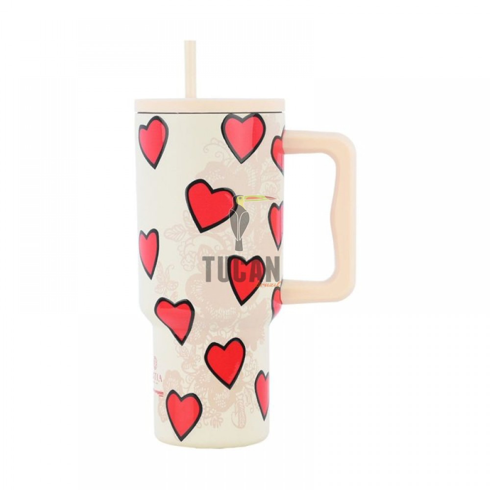 Θερμός ESTIA Straw Tumbler XL 900ml Tender Lace 01-32074