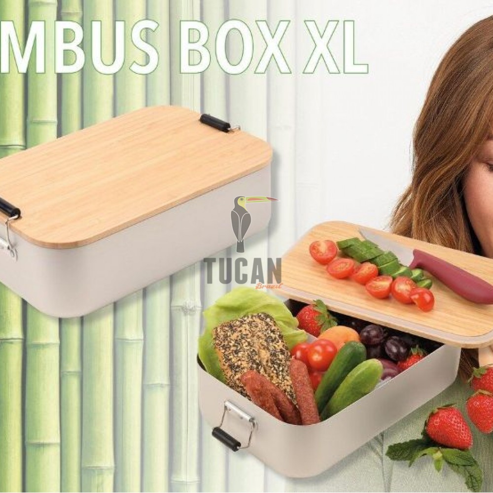 Δοχείο φαγητού Αλουμινίου Troika XL Bambu #BOX30