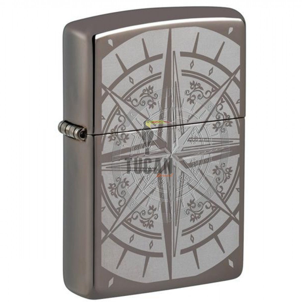Zippo 29232 Compass Design Black Ice