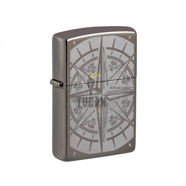 Zippo 29232 Compass Design Black Ice