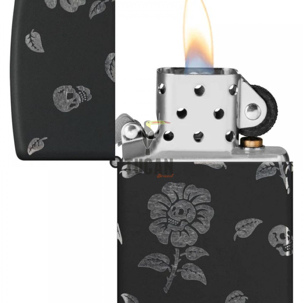 Zippo Flowers Skulls Design 48931
