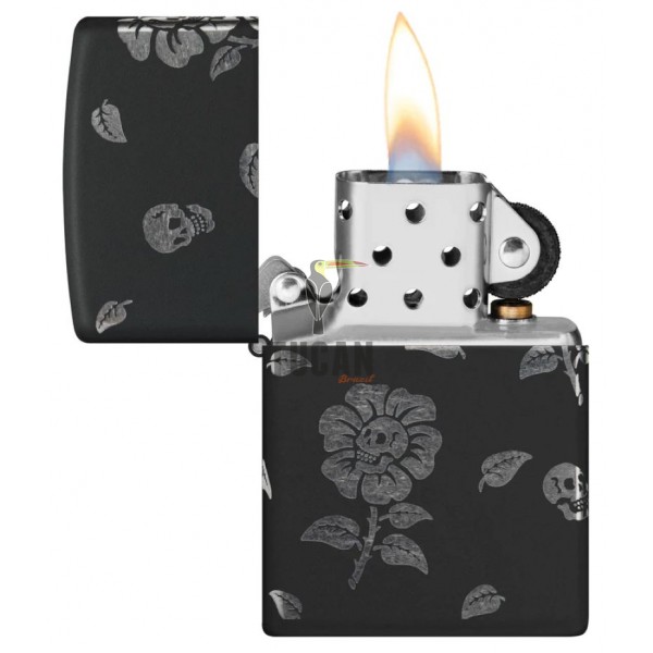 Zippo Flowers Skulls Design 48931