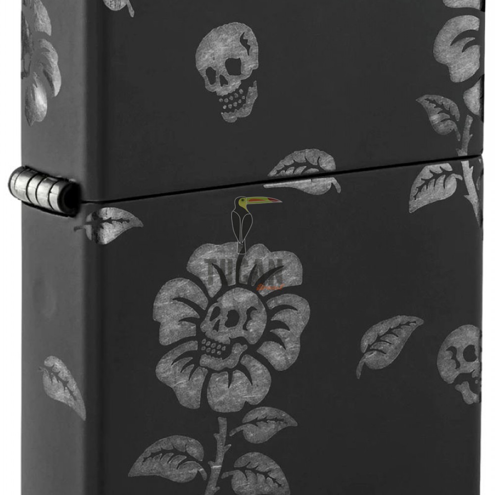 Zippo Flowers Skulls Design 48931