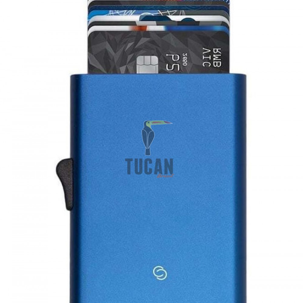 C SECURE Kαρτοθήκη αλουμινίου με προστασία RFID Blue CH11945