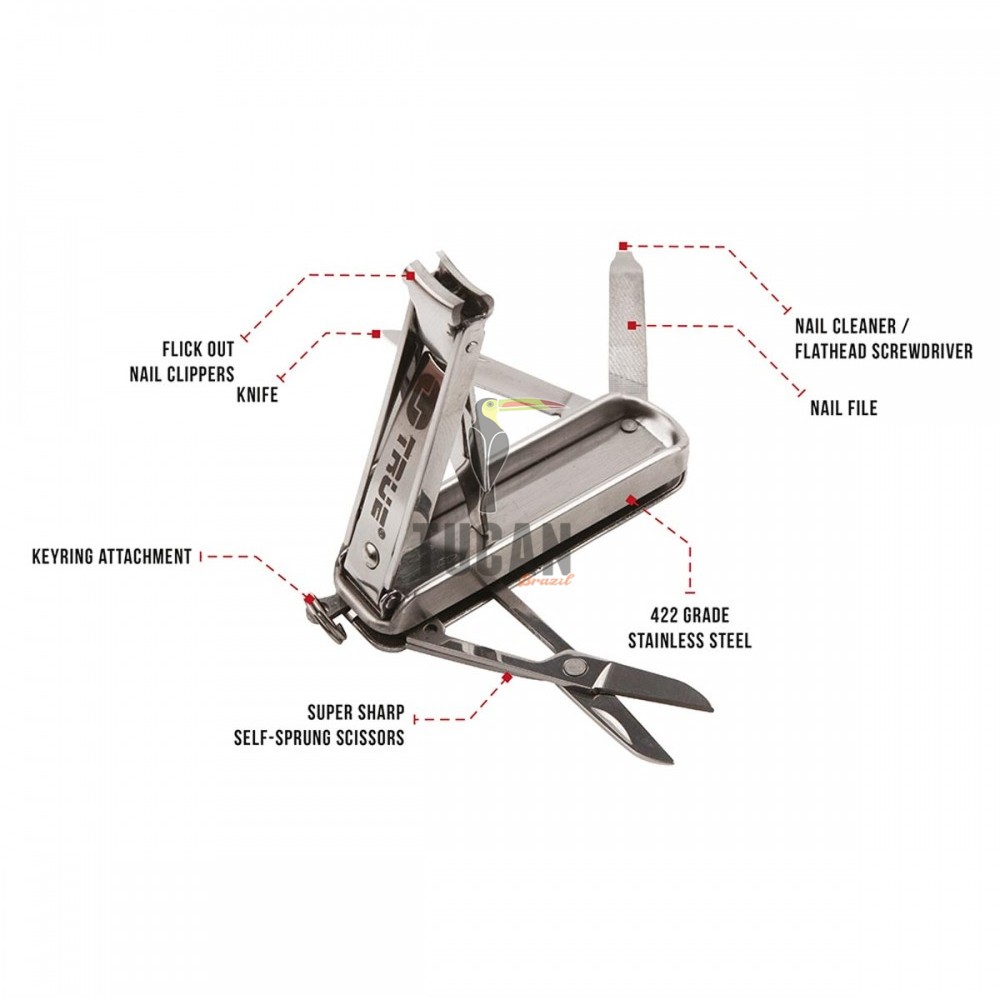 Μπρελόκ Πολυεργαλείο Nailclip Kit TRUE UTILITY TU215K