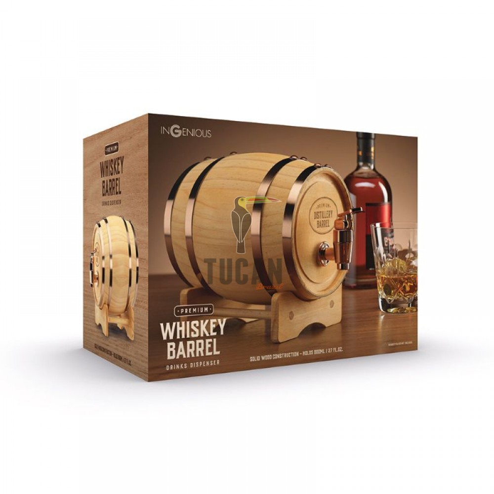 "Wooden Keg Whiskey Barrel" – Μίνι βαρέλι ουίσκι με βρυσάκι 89015