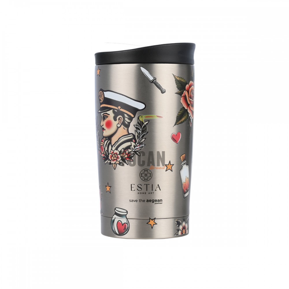 Θερμός ESTIA Travel Mug 350ml 01-31916 Old School Ink