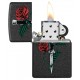 Zippo Rose Dagger Tatoo Design 49778