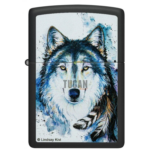 Zippo Lindsay Kivi Good Wolf Design 48936