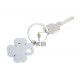 Μπρελόκ TROIKA KR9-30/MA "GIRLS BEST FRIENDS "Clover Frosty"