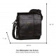 Τσάντα Ώμου  Δερμάτινη Camel Active Pine, Μαύρη 410-602-60 (011854)
