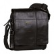 Τσάντα Ώμου  Δερμάτινη Camel Active Pine, Μαύρη 410-602-60 (011854)