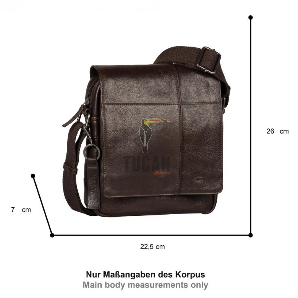 Τσάντα Ώμου Δερμάτινη Camel Active Pine, Καφέ 410-602-29 (011855)